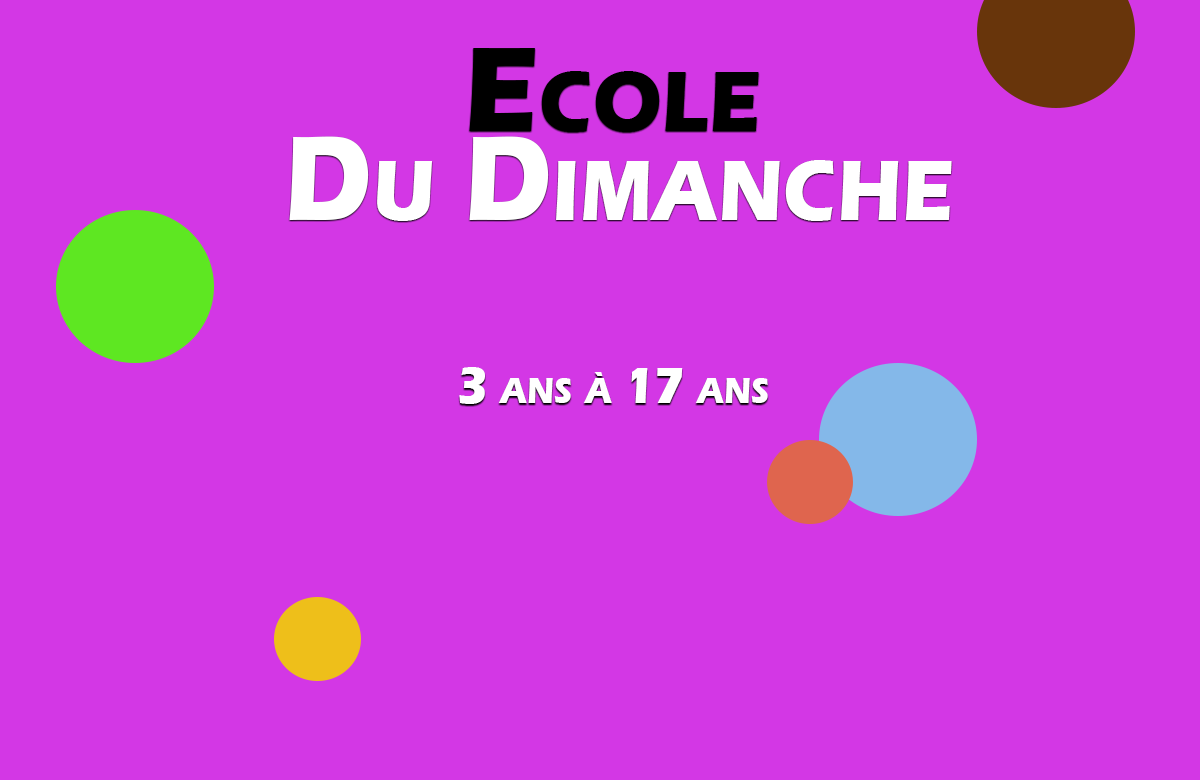 Illustration école du dimanche | Église Chrétienne Évangélique de Nantes Pontereau