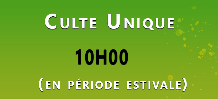 Illustration Culte Unique | Église Chrétienne Évangélique de Nantes Pontereau