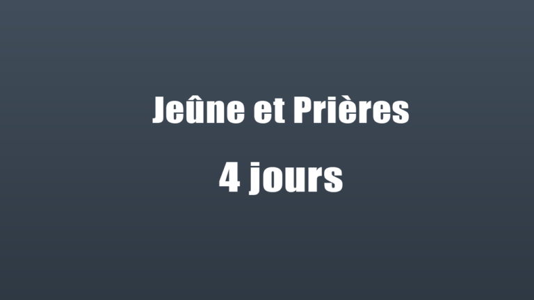 Illustration évènement Jeûne et prières | Église Chrétienne Évangélique de Nantes Pontereau