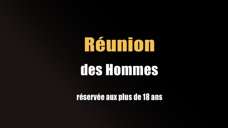Illustration évènement Réunion groupe des Hommes ECEN 2026