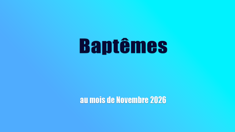 Illustration évènement Séance de Baptêmes ECEN 2026 | Église Chrétienne Évangélique de Nantes Pontereau